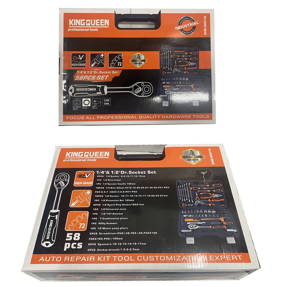 KINGQUEEN eea381 58 Parça Professional Lokma Takımı ve Alet Takım Seti model ve fiyatlar