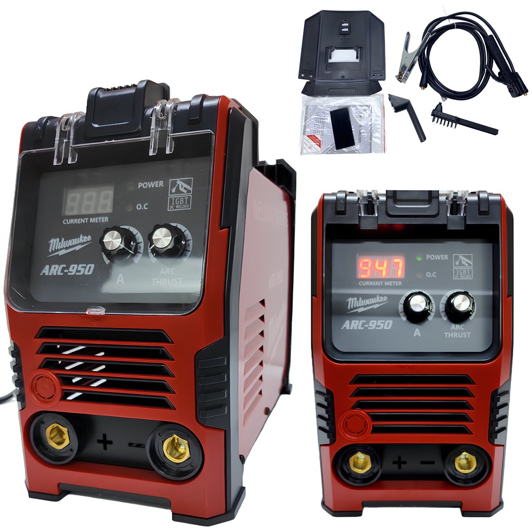 Milwaukee EEA401 ARC 950 İnverter Dijital Kaynak Makinesi (Kırmızı)