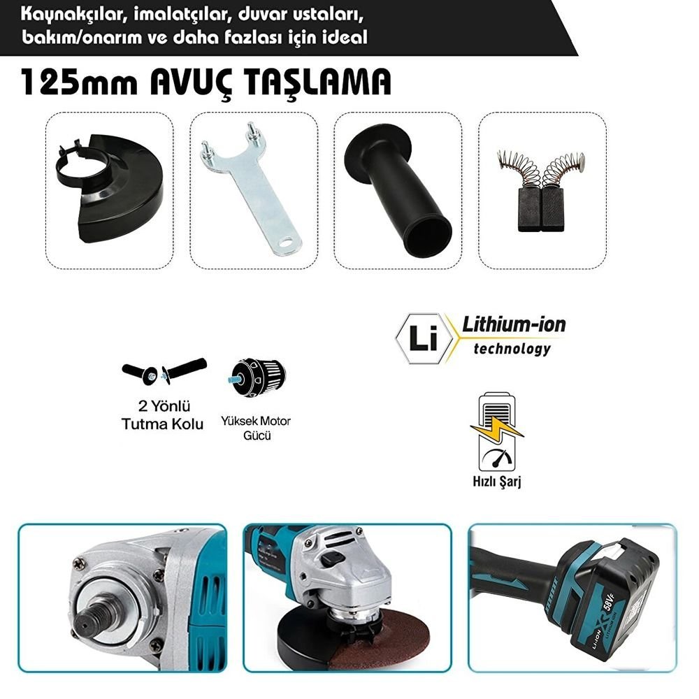 bosch akülü avuç taşlama özellikleri