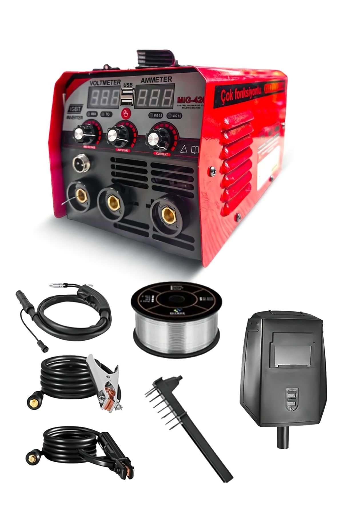 Bosch premium tig mig mma 3 özellikli gazsız gaz altı kaynak makinesi içeriği