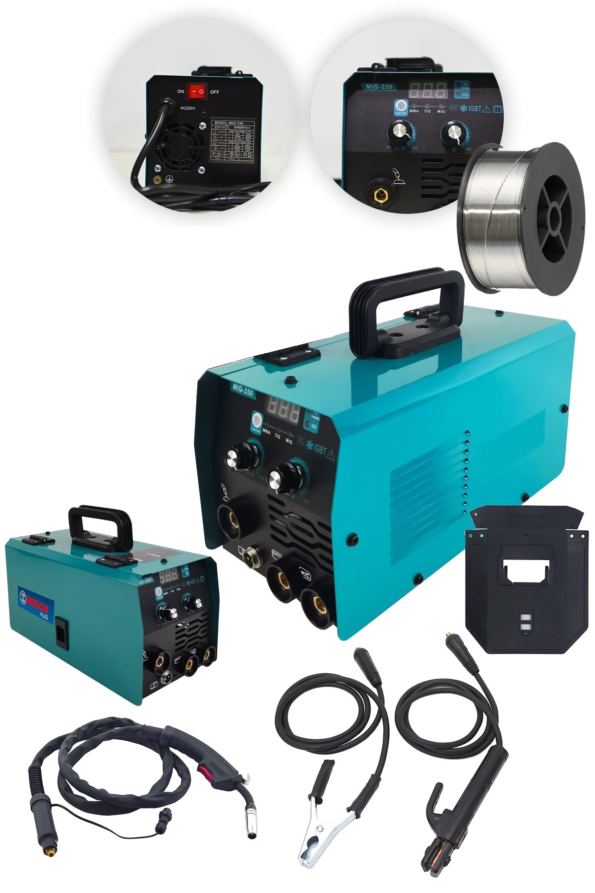 Bosch Plus EEA338 Premium 350A Tıg Mıg Mma 3 Özelliklikli Gazsız Gaz Altı Kaynak Makinası modelleri