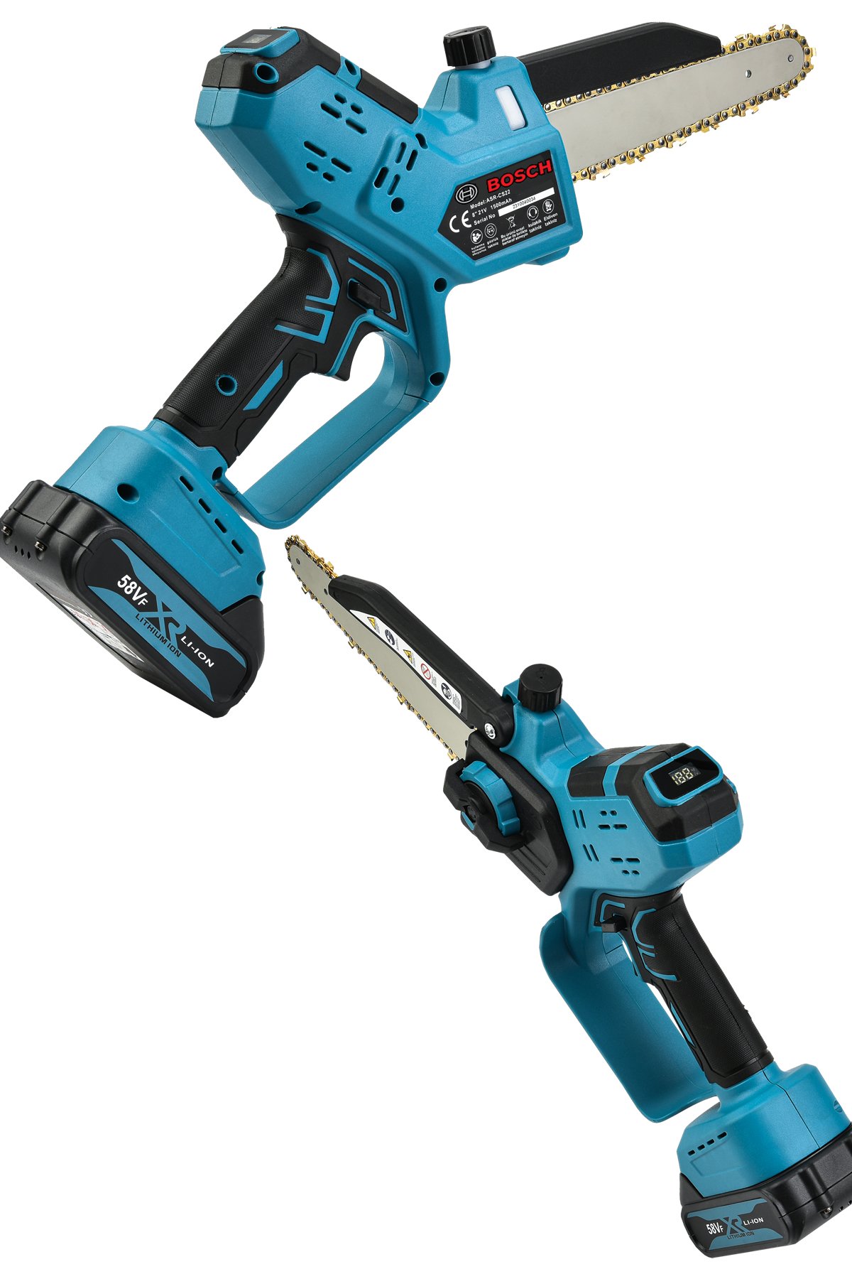 Bosch EEA344 Otomatik Yağlamalı Şarjlı El Testeresi Ağaç Odun Dal Kesme Budama Çift Batarya Dijital Göstergeli model ve fiyatları