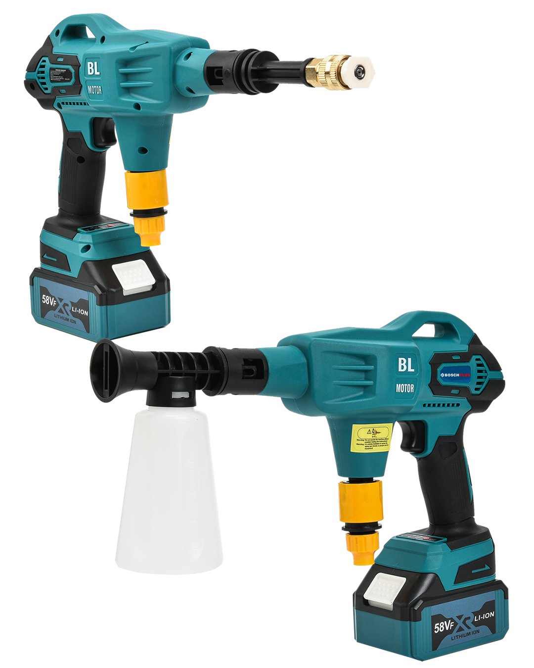 Bosch Plus EEA374 Profesyonel Kömürsüz 58vf Yüksek Basınçlı Çift Akülü Oto Araba Yıkama, Sulama, İlaçlama Makinesi özellikler