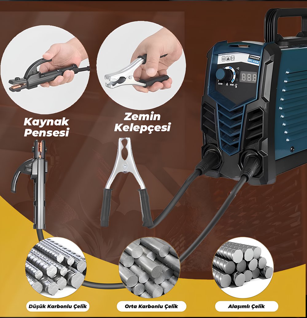 Bosch Plus EEA128 İnverter Dijital Ekran MM200i Kaynak Makinası kullanımı