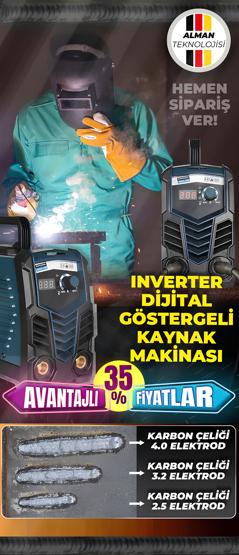 Bosch Plus EEA128 İnverter Dijital Ekran MM200i Kaynak Makinası model ve fiyatlar