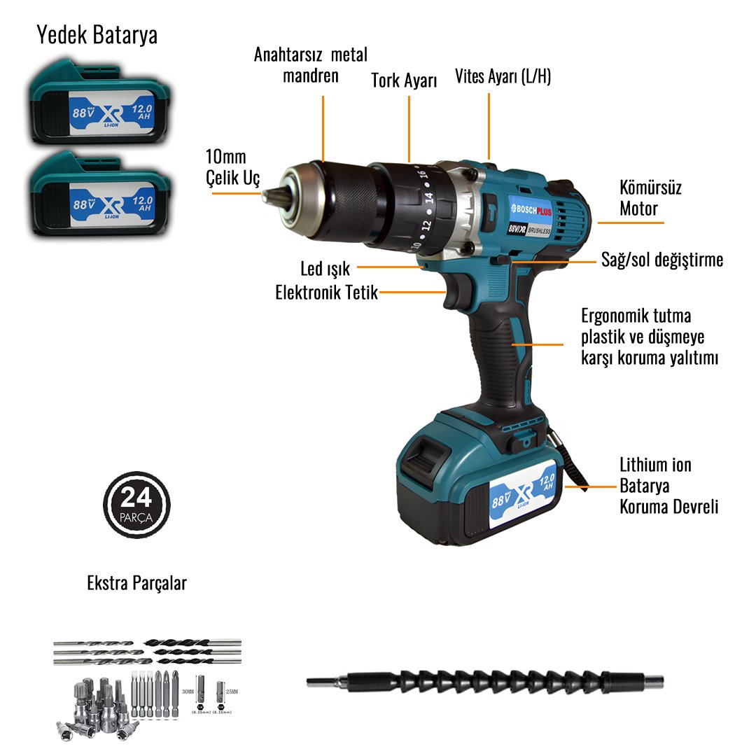 Bosch kömürsüz şarjlı matkap ve modelleri