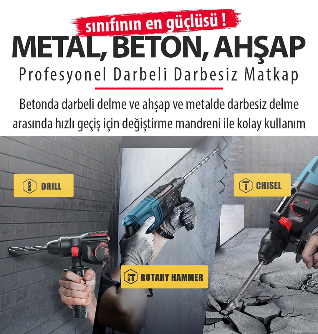 Bosch Plus EEA340 Elektrikli 3 lü Set kırıcı delici teknik özellikler