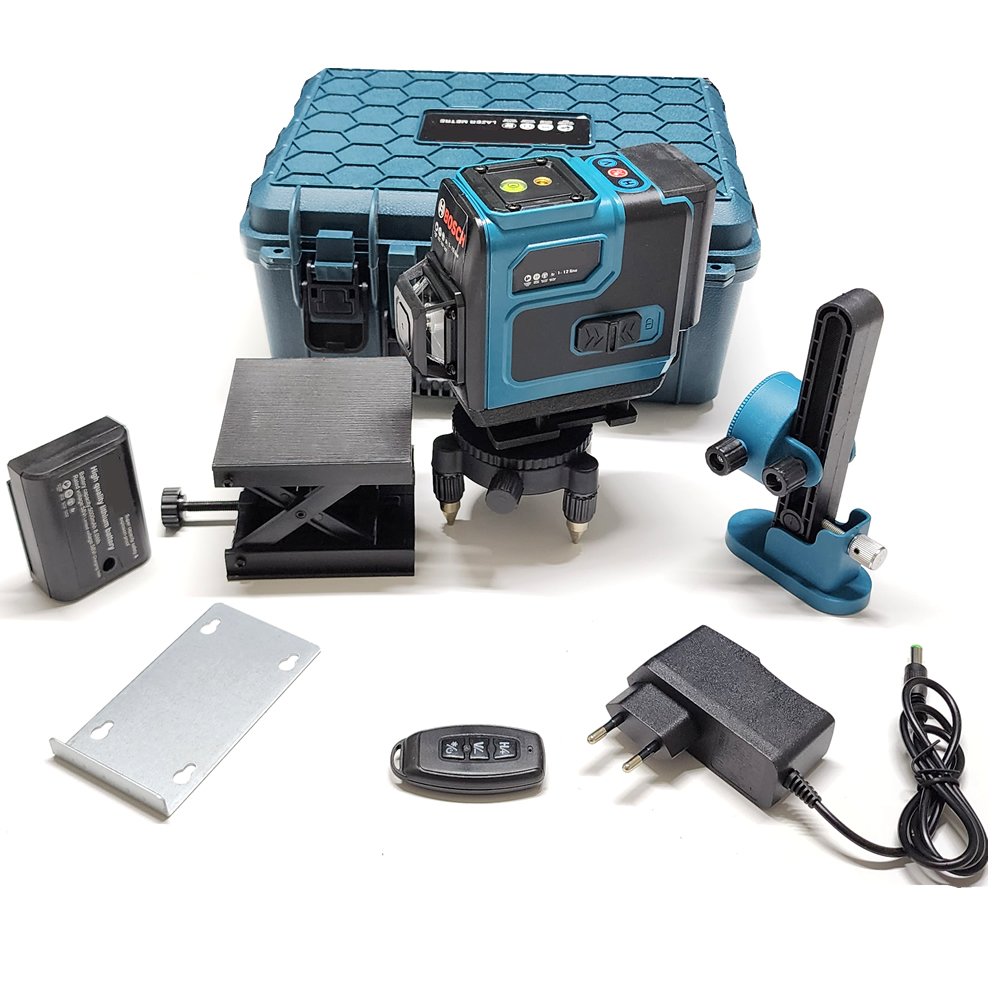 Bosch Plus EEA365 Ultra 5li Grup Set Vidalama, Somun Sıkma, Kırıcı Delici, Avuç Taşlama ve 12 Köşe Lazer Metre 58Vf lazer metre