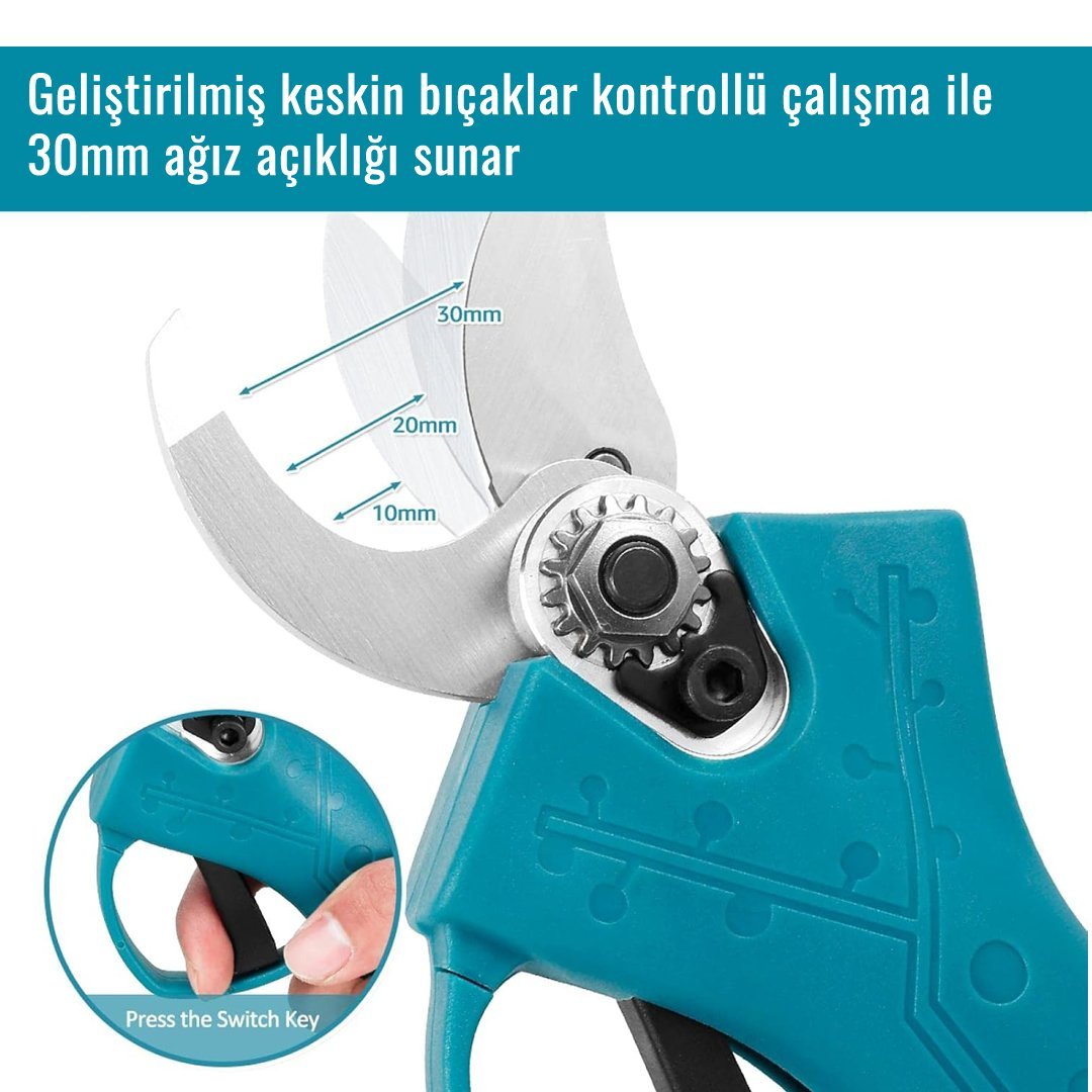 Bosch Plus EEA377 Yeni Akülü Dal Budama Makası 88vf bıçakları