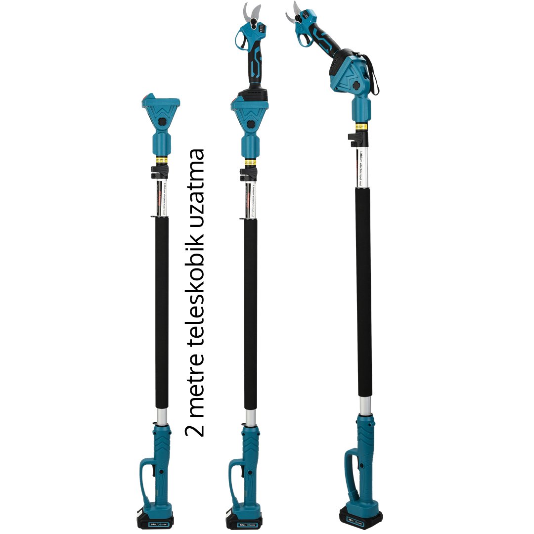 Bosch Plus EEA385 Profesyonel  Teleskopik Uzatmalı Akülü Dal Budama Makası 40mm 58Vf 10p teleskopik kol