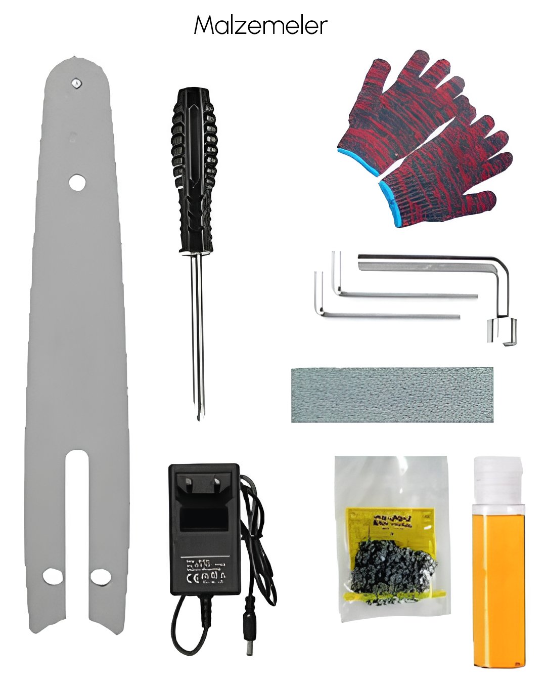 BoschPlus EEA400 Yeni Teleskopik Kollu Set Dal Budama Makası, Dal Budama Testeresi 20cm 58Vf Parçalar