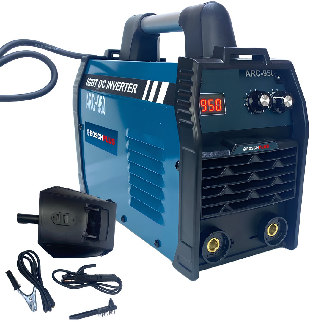 BoschPlus EEA409 ARC 950 DC İnverter Dijital Kaynak Makinesi (Mavi)