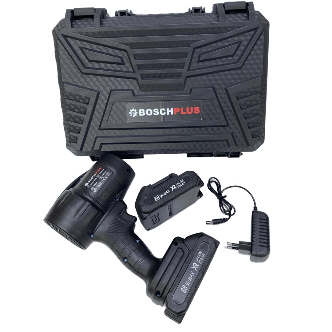 BoschPlus EEA422 Akülü Çift Bataryalı Hava Üfleme Makinesi Siyah 88Vf çantası