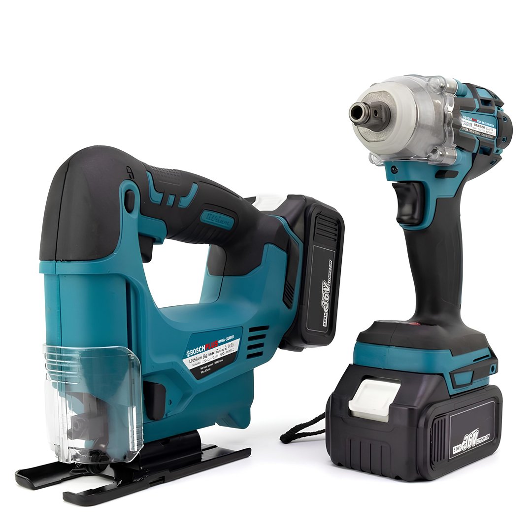 BoschPlus EEA429 Akülü Kömürsüz 2li Set Ayarlanabilir Dekupaj Testere ve 350Nm Somun Sıkma Sökme 36V 5ah (Mavi) model ve fiyatlar