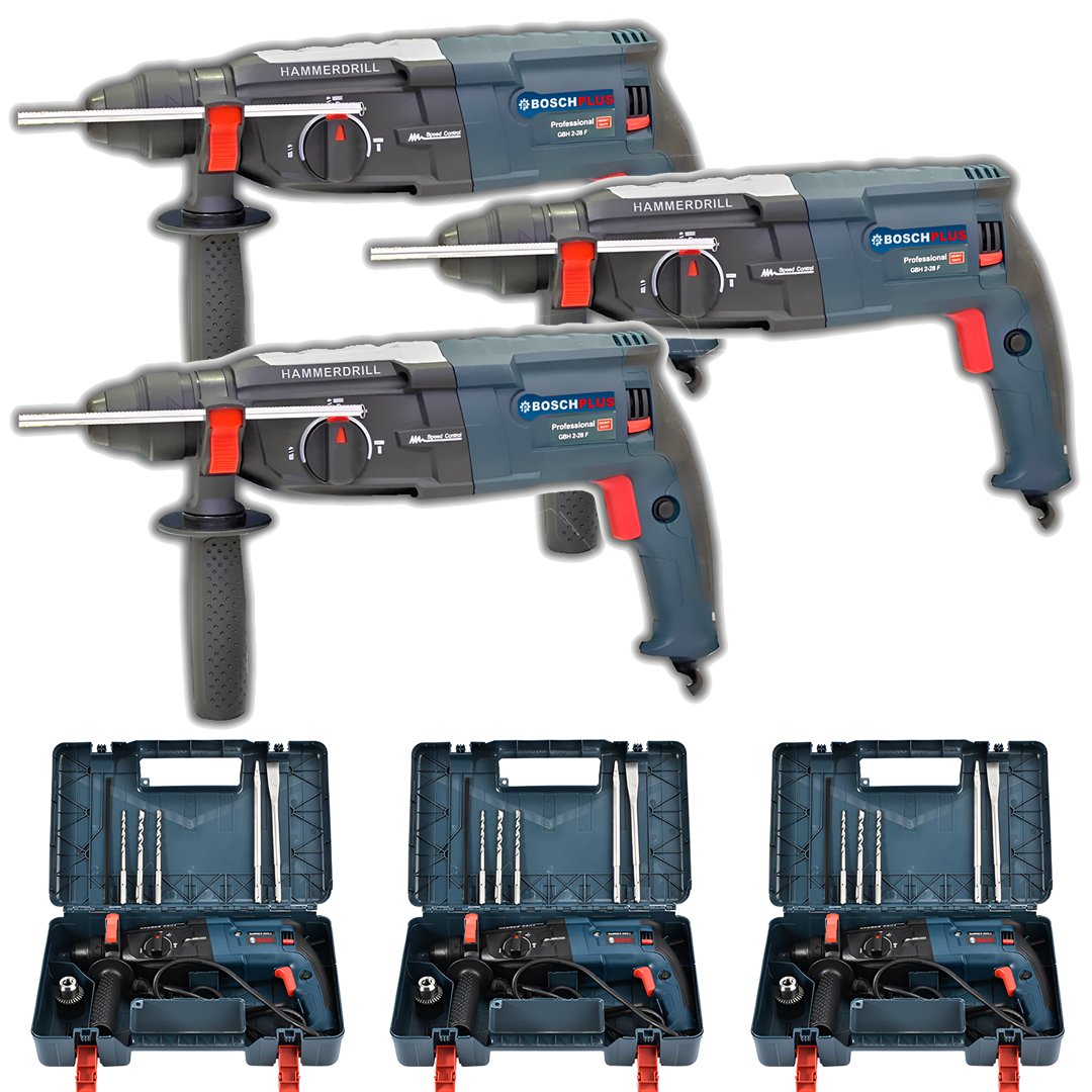 BoschPlus EEA437 Elektrikli 3 Ürün Profesyonel Pnömatik Kırıcı Delici Matkap (3 Ürün)