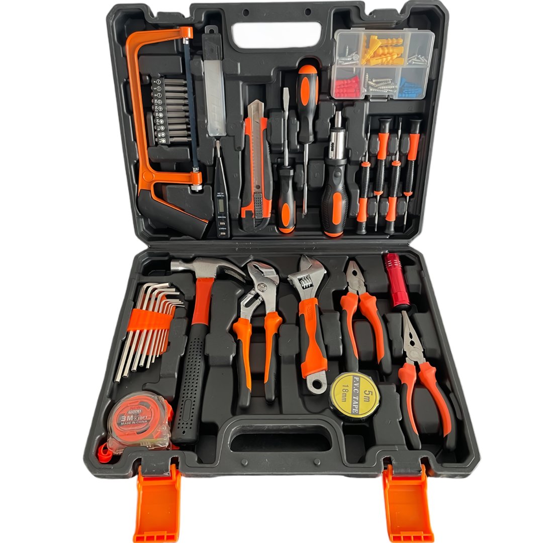 BoschPlus EEA441 Akulu Darbeli Vidalama Matkap Seti + 105 Parça Özel Alışım Çelik Profesyonel Alet Takım Seti takım çantası