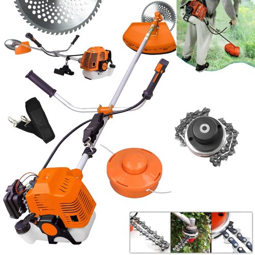 BoschPlus EEA446 58cc 11000 Rpm Yan Tipi Benzinli Ot Çalı Çim Biçme Tırpanı (Turuncu)