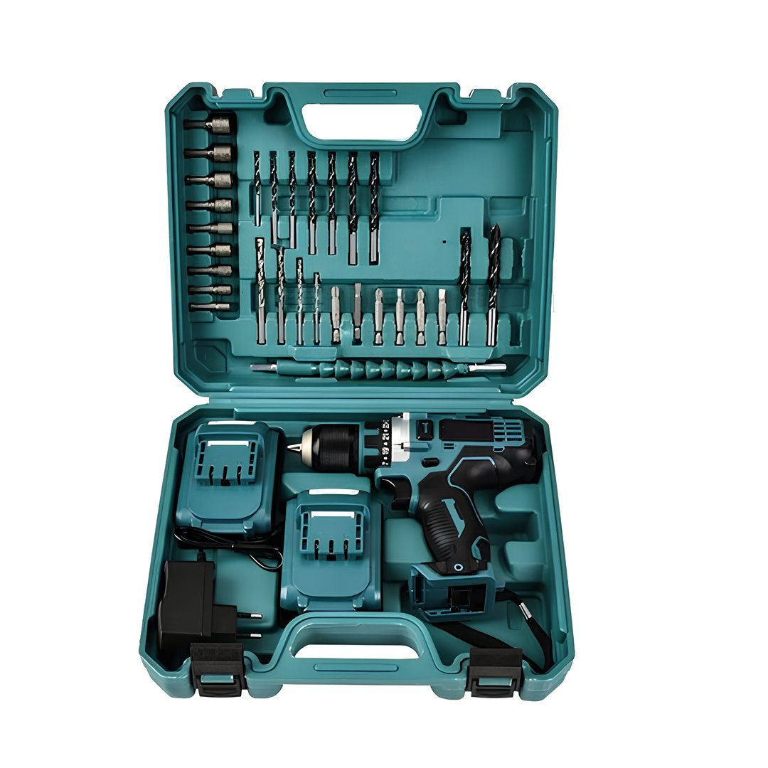 BoschPlus EEA448 24 Parça 58vf 5ah Çelik Mandrenli Şarjlı Vidalama Matkap Seti çantası