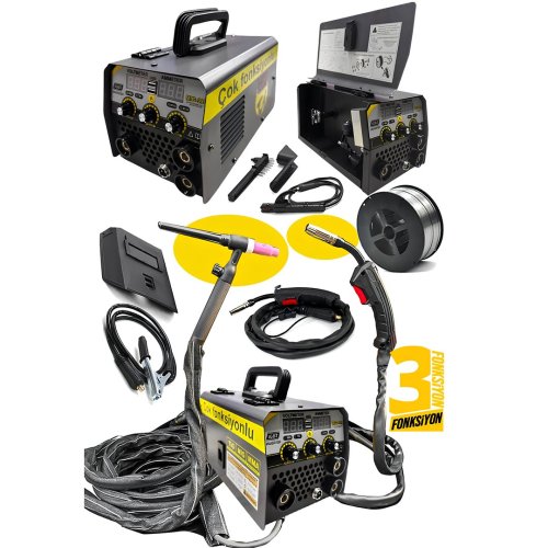 KeyaTec EEA456 Çok Fonksiyonlu TIG MMA MIG 999 Argon Kaynak Gazsız Gaz Altı Kaynak Makinesi