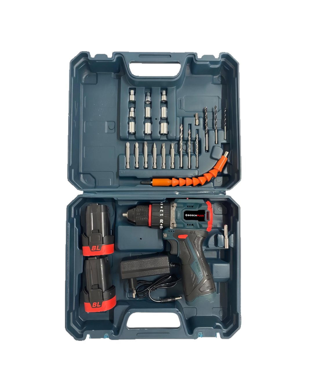 Prohummer PH296 Yeni Akülü Kömürsüz Armut Batarya Vidalama Matkap Seti Çantalı 16V 2Ah çantası