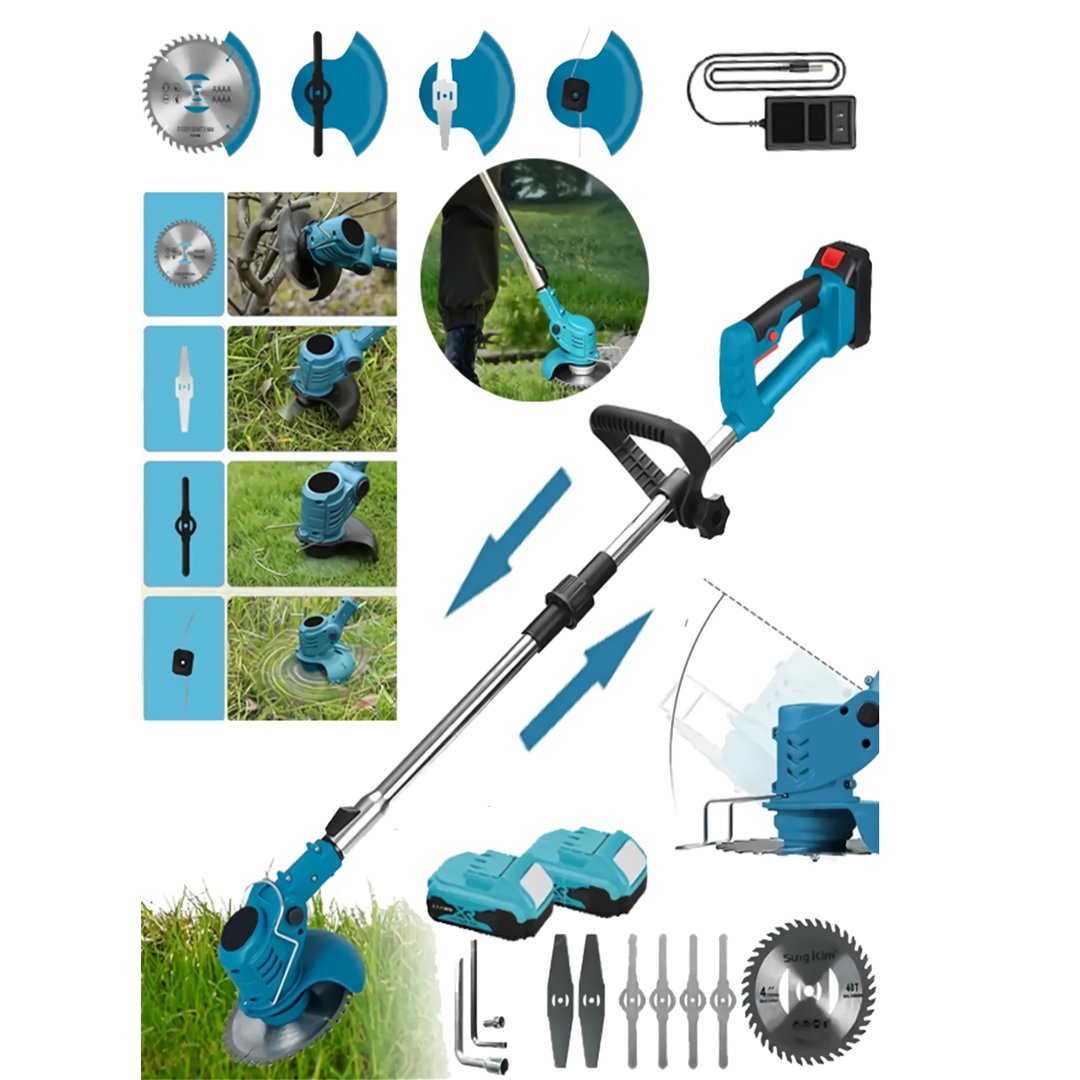 BoschPlus EEA464 2li Bahçe Seti Çift Akülü Şarjlı Ot Çalı Çim Kesme Tırpan özellikleri