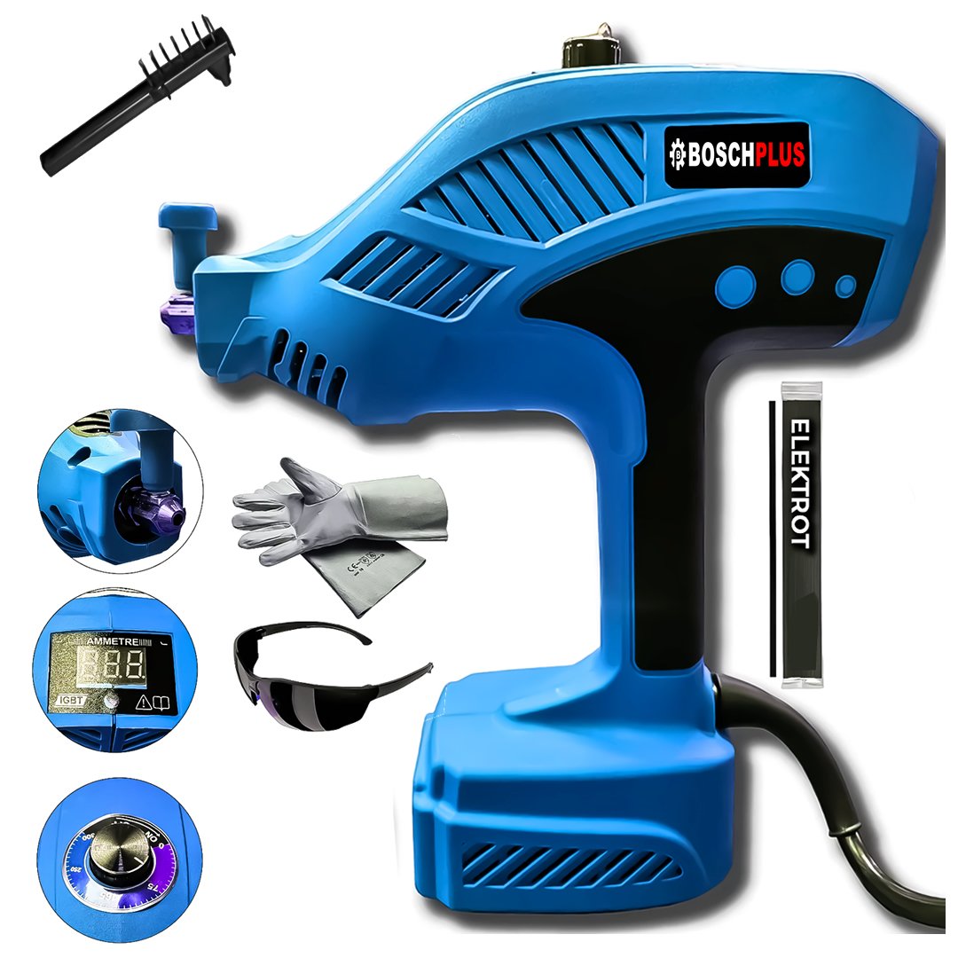 BoschPlus EEA474 4+1 Set Akülü Ultra 4lü Set ve El Tipi Turbo Arc Kaynak Makinesi kaynak makinesi