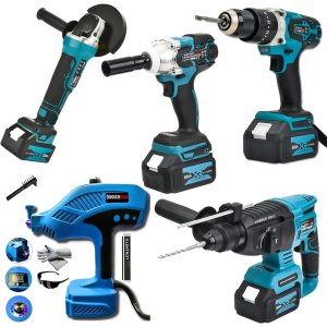 BoschPlus EEA474 4+1 Set Akülü Ultra 4lü Set ve El Tipi Turbo Arc Kaynak Makinesi