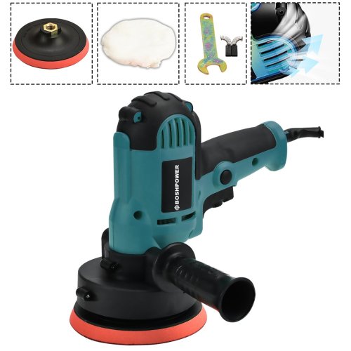 Boshpower EEA476 Elektrikli 125MM Dikey Polisaj Zımpara Makinesi - Mavi