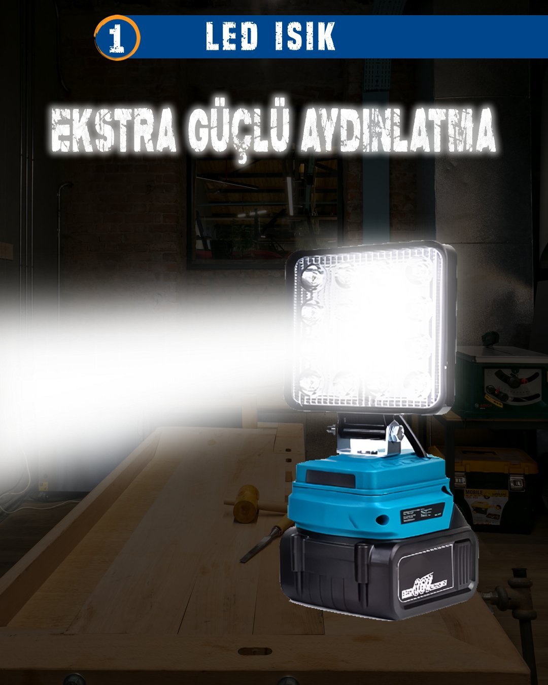 CHELİKBEİ EEA458 Akülü 11li Set  led ışık özellikleri
