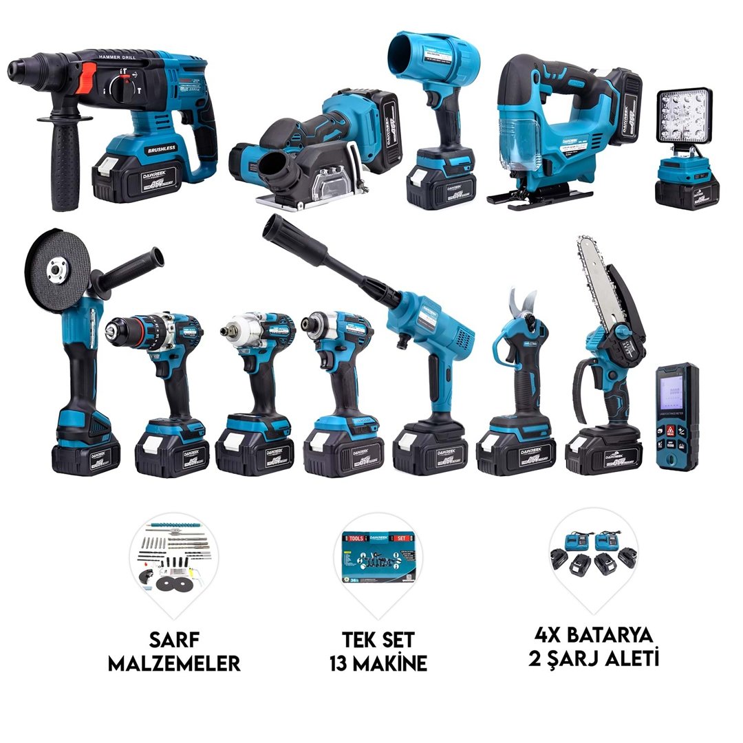 Dawreek DWECD24 Akülü 13lü Set 36V 4Ah özellikleri
