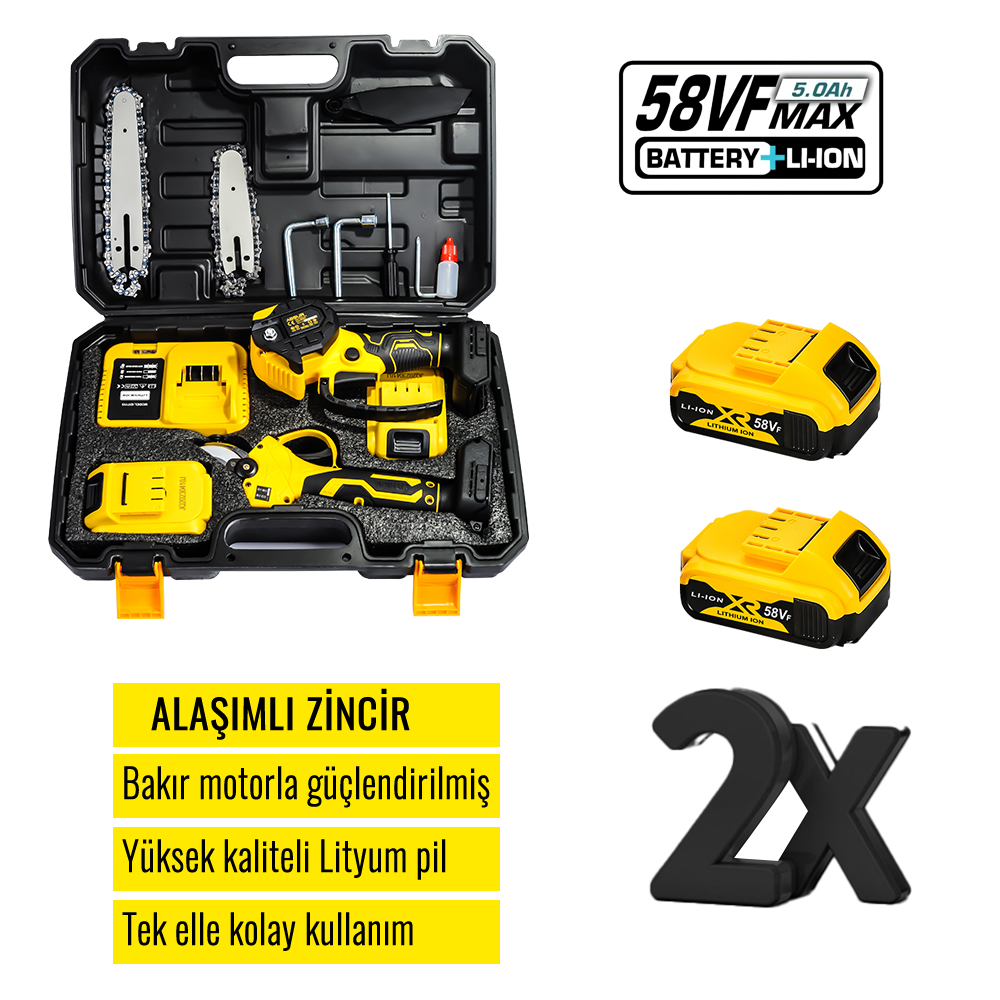 Dewalt 2 li set dal budama makası ve fiyatı