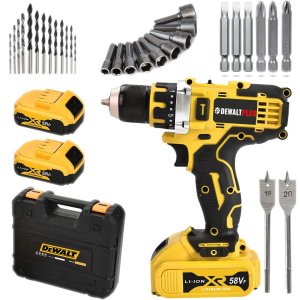 DewaltPlus EEA219 58vf 5ah Çelik Mandrenli Şarjlı Matkap Seti