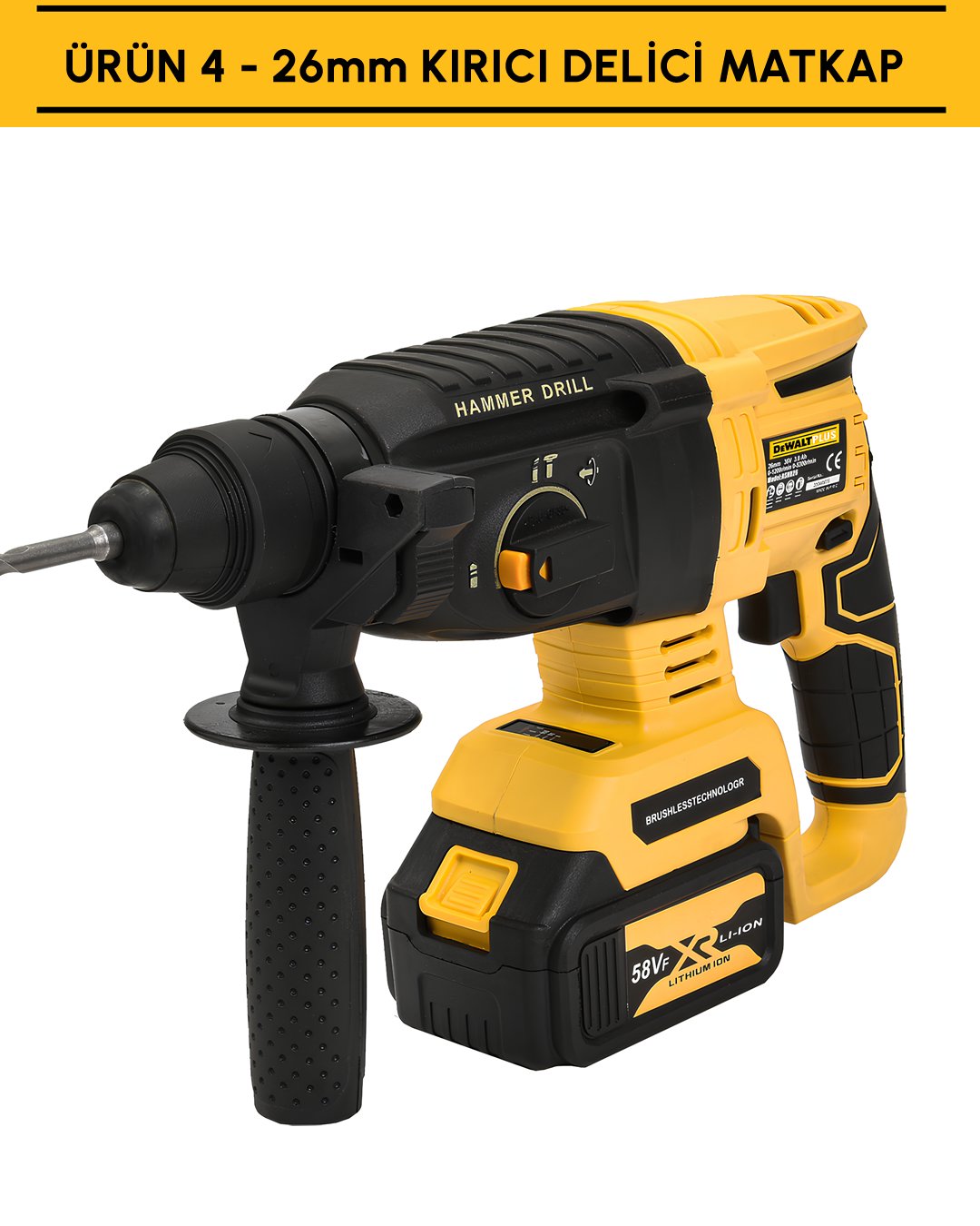 Dewalt Plus EEA392 Akülü Ultra 4lü Set Makina kırıcı delici matkap özellikleri