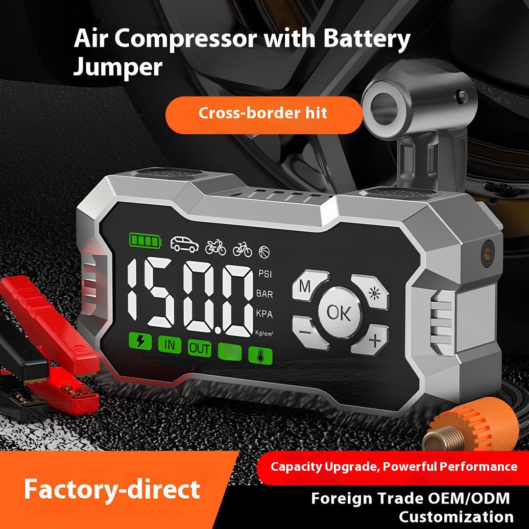 Dextel TF09 Taşınabilir Kablosuz Hava Kompresörü ve Akü Takviye Cihazı Seti kullanımı