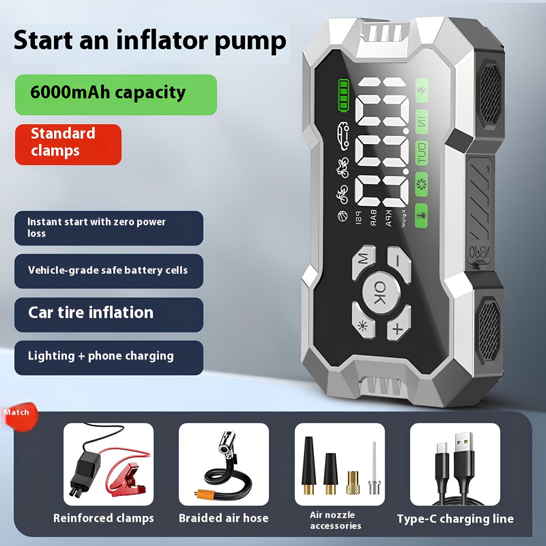 Dextel TF09 Taşınabilir Kablosuz Hava Kompresörü ve Akü Takviye Cihazı Seti fiyatları