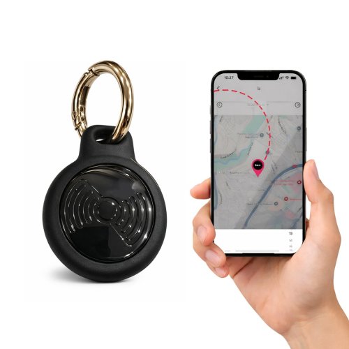 EEA479 TagPro iOS ve Android Uyumlu Profesyonel Akıllı GPS Takip Cihazı Konum Araba, Motor, Valiz, Evcil Hayvan Takip Cihazı (Siyah)