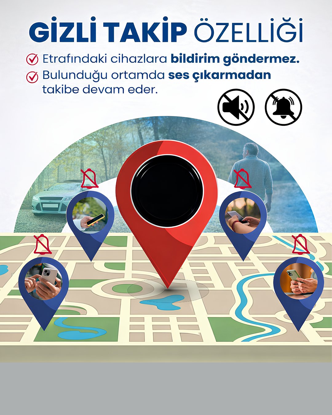 Profesyonel iOS ve Android Uyumlu Akıllı GPS Takip Cihazı