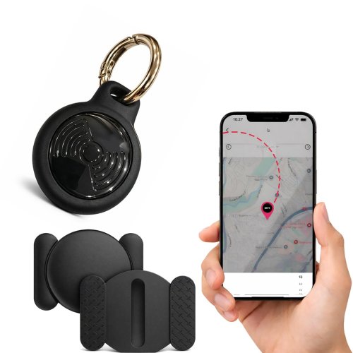 EEA480 TagPro iOS ve Android Uyumlu Profesyonel Mıknatıslı Akıllı GPS Takip Cihazı Konum Araba, Motor, Valiz, Evcil Hayvan Takip Cihazı (Siyah)