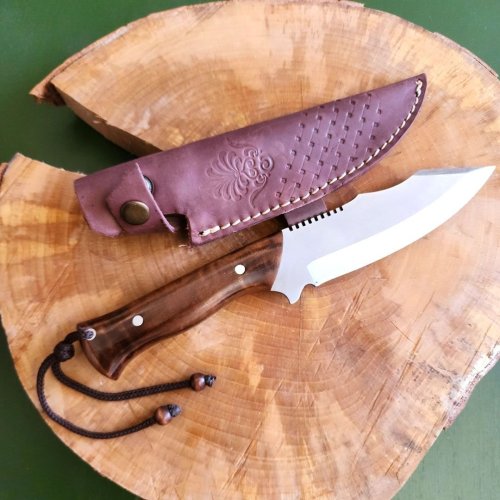 Ekinler EEA092 Özel el yapımı kamp bıçağı deri kılıflı