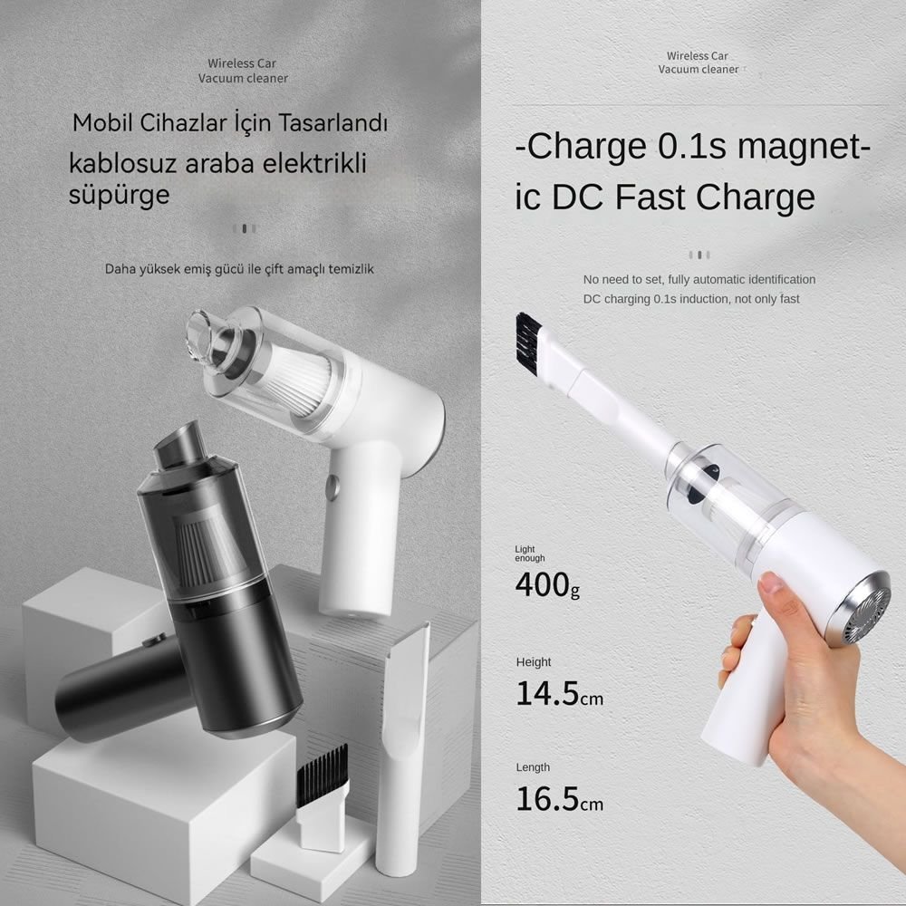 Ekinler kablosuz araç süpürgesi