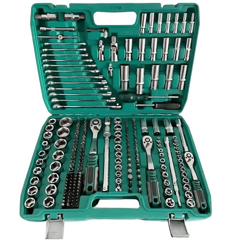 Ekinler El Aletleri EEA395 Tam Profesyonel 216 Parçal 72 Diş Eğik Cırcır Lokma Takımı Oto Tamirci Seti (Yeşil)