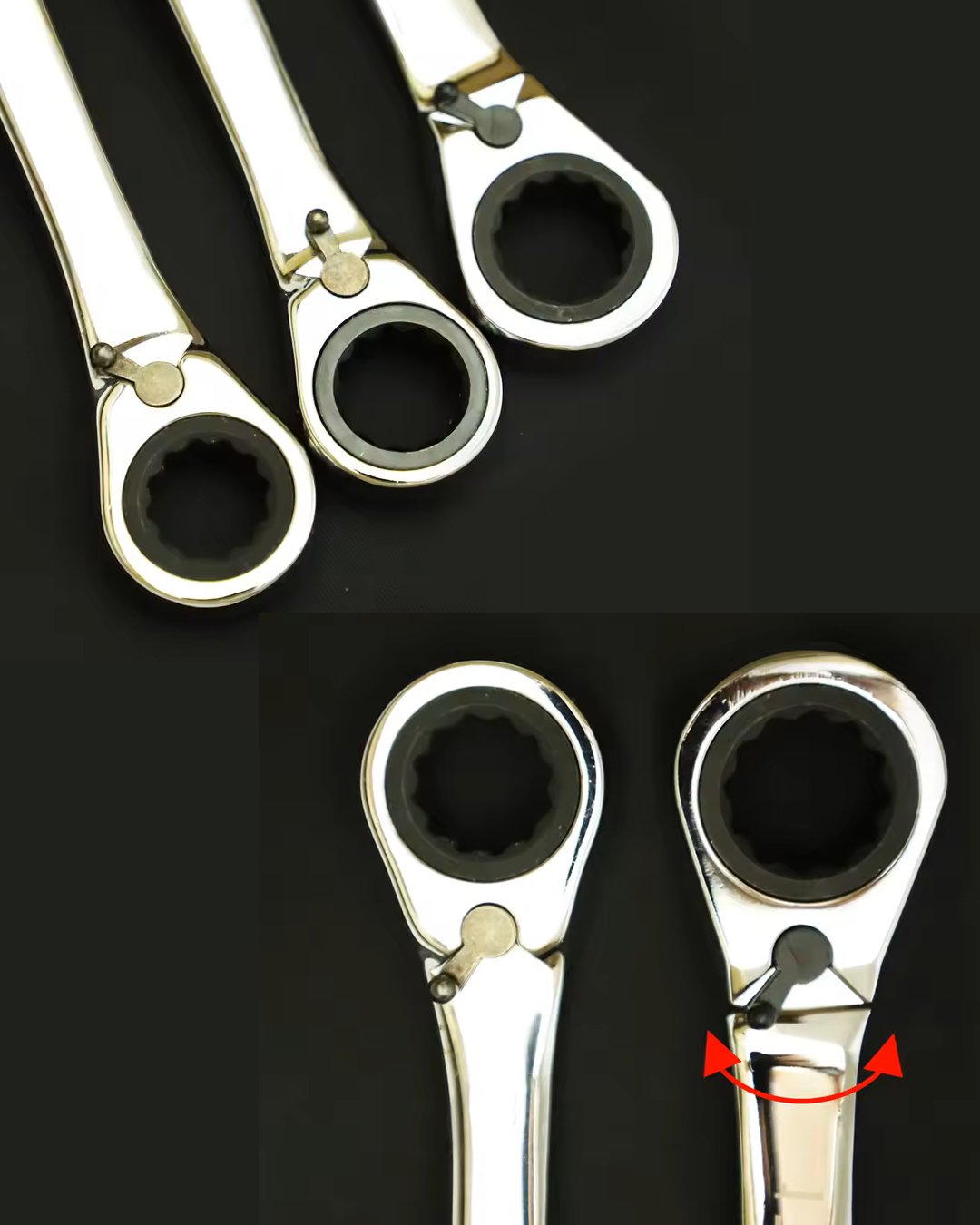 Ekinler El Aletleri EEA407 7li Paslanmaz Krom Kaplama Cırcır Anahtar Seti özellikleri