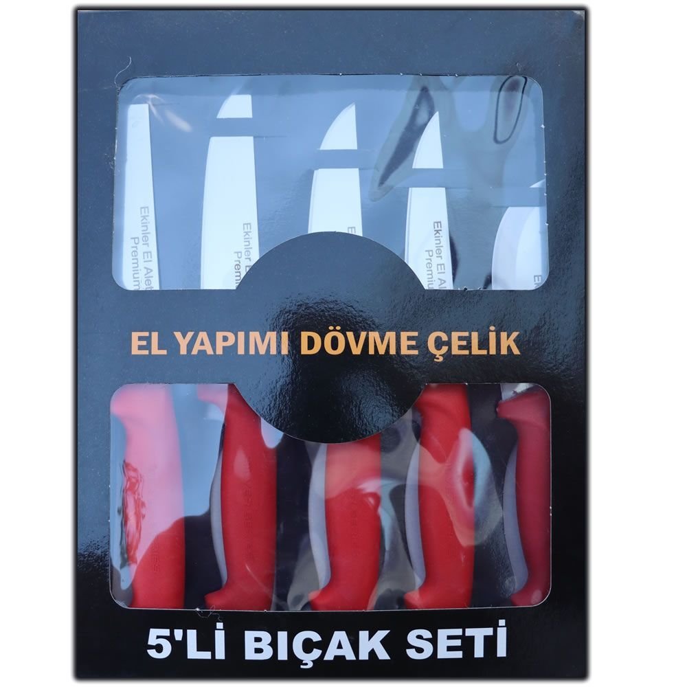 el yapımı plastik saplı mutfak bıçağı