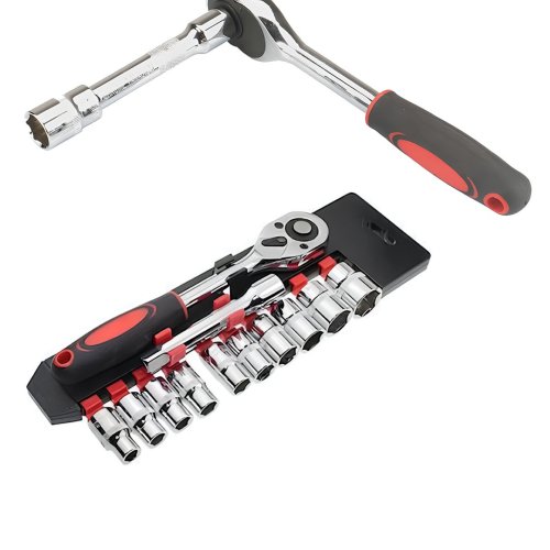 Genel Markalar EEA414 12 Parça Lokma Seti Standlı Cırcır Set Kaliteli Lokma Takımı Anahtar Seti