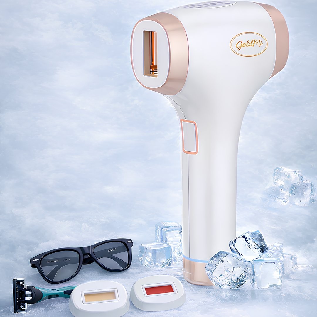 GoldMi IPL01 Buz Lazer Epilasyon Cihazı 21J | Sınırsız Atım, ICE Soğutma, Cilt Gençleştirme