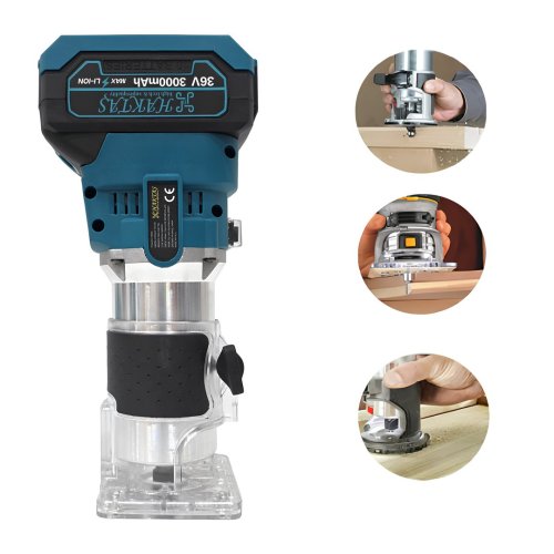 Haktaş HKT789 36V Çift Akülü Freze Makinesi 6 Kademe Devir Ayarlı | 6mm Profesyonel Ahşap Freze