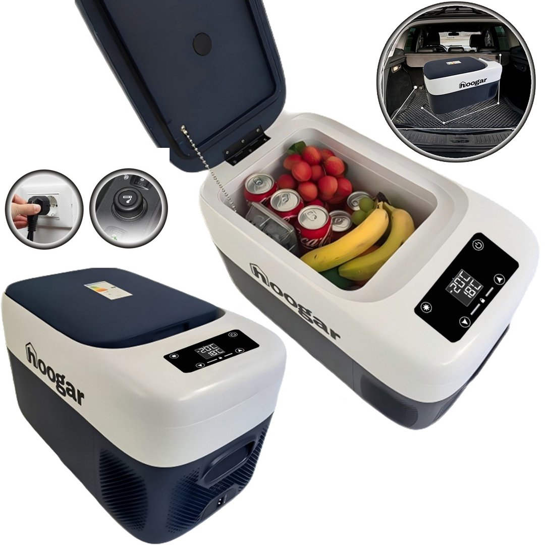 Hooger EEA457 Led Ekran 21-25 Lt Oto Karavan Tekne Tır Buzdolabı 12-24v -20 Derece Hızlı Soğutma