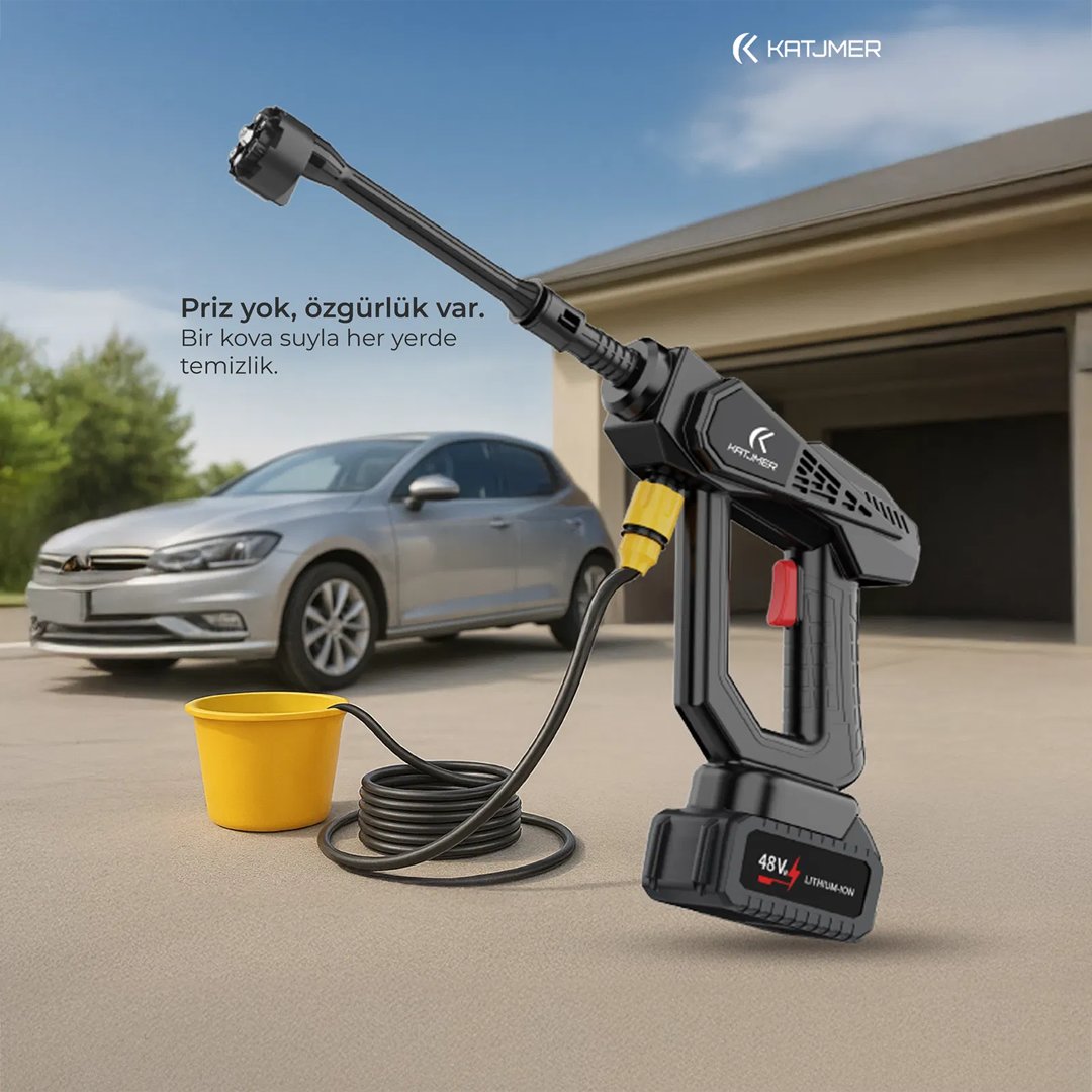 KATJMER CWJTX001 Akülü Jetrix Basınçlı Araç Yıkama Makinesi 48Vf Özellikleri
