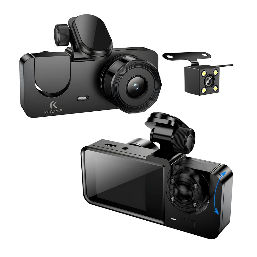 Katjmer KTDC001 WiFi Full HD 3 Kameralı Araç İçi Güvenlik Kamerası – Ön İç Arka Kayıt özellikleri