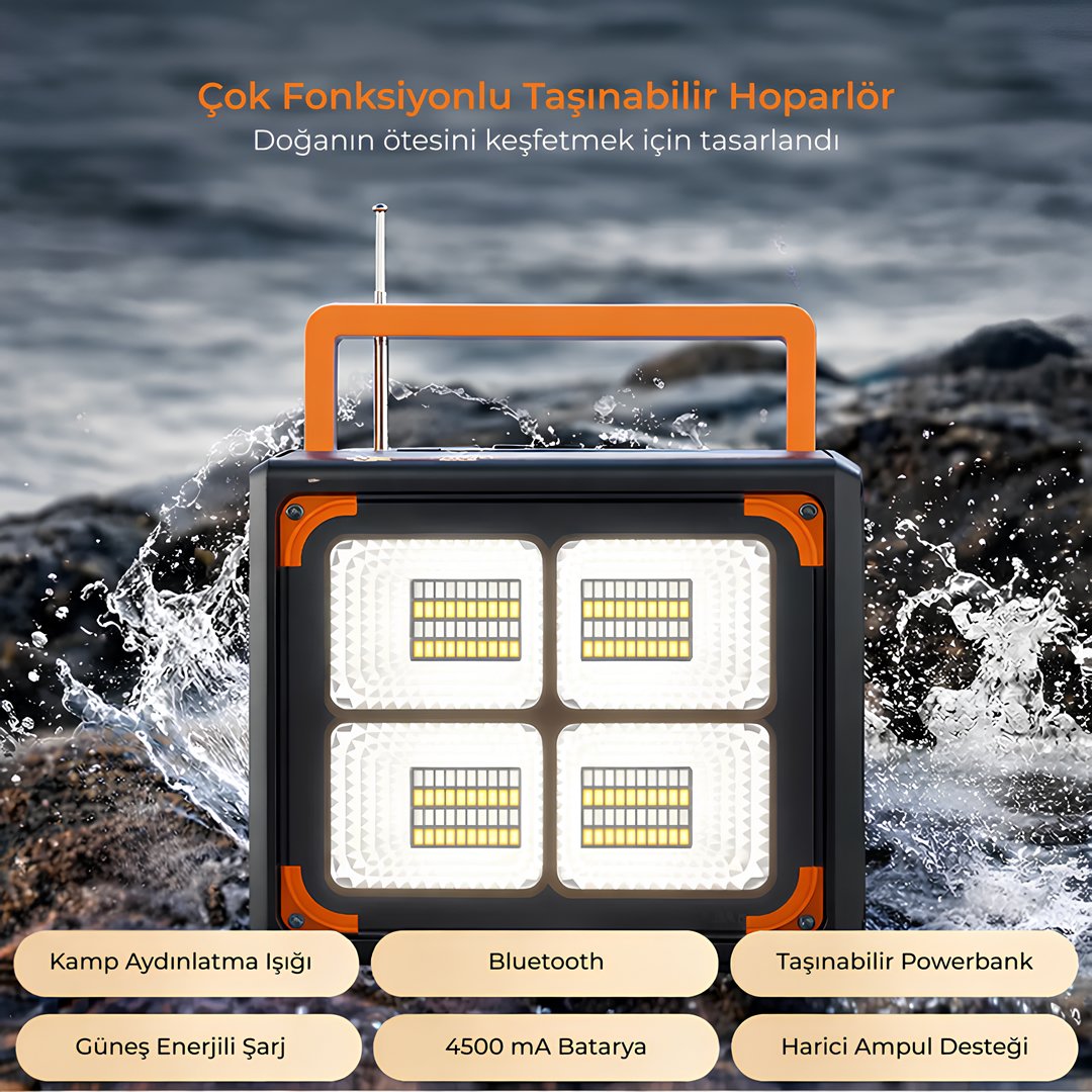 Katjmer KTSP22 Hoparlör Solar Güneş Panelli Güç Kaynağı Özellikleri